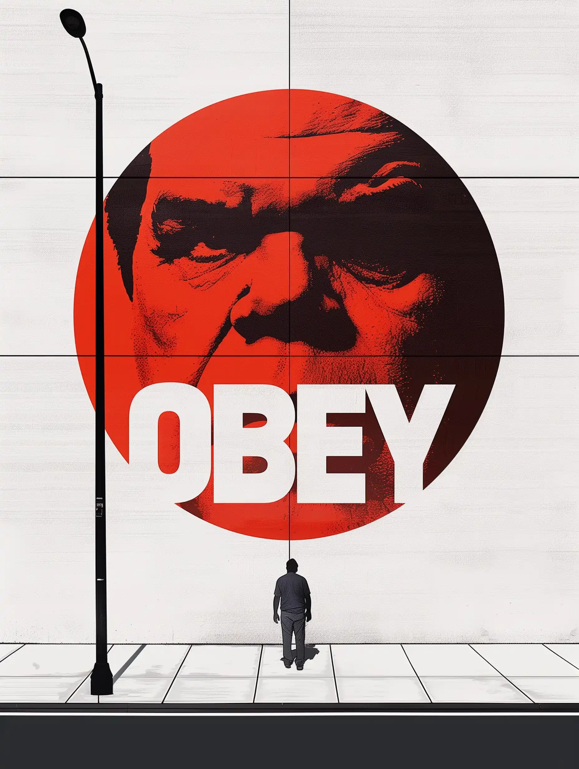 Urban OBEY Stickers Midjourney提示词