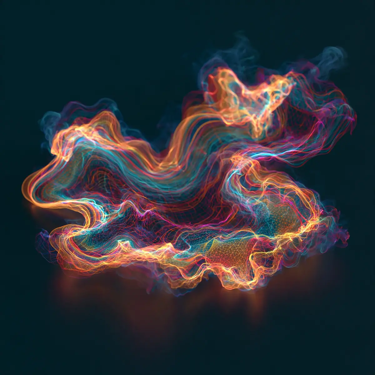 Holographic Technicolor Gas Mass Midjourney提示词