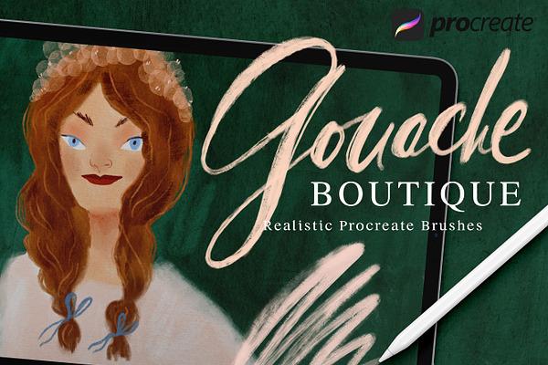 Gouache Procreate Brushes for iPad