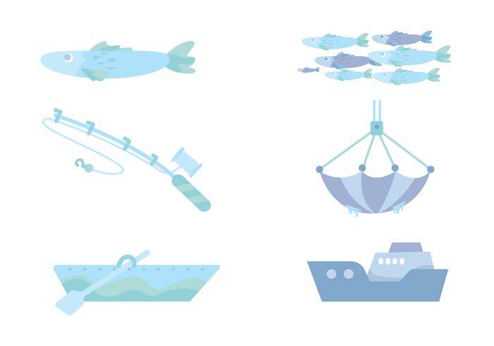 钓鱼海洋矢量