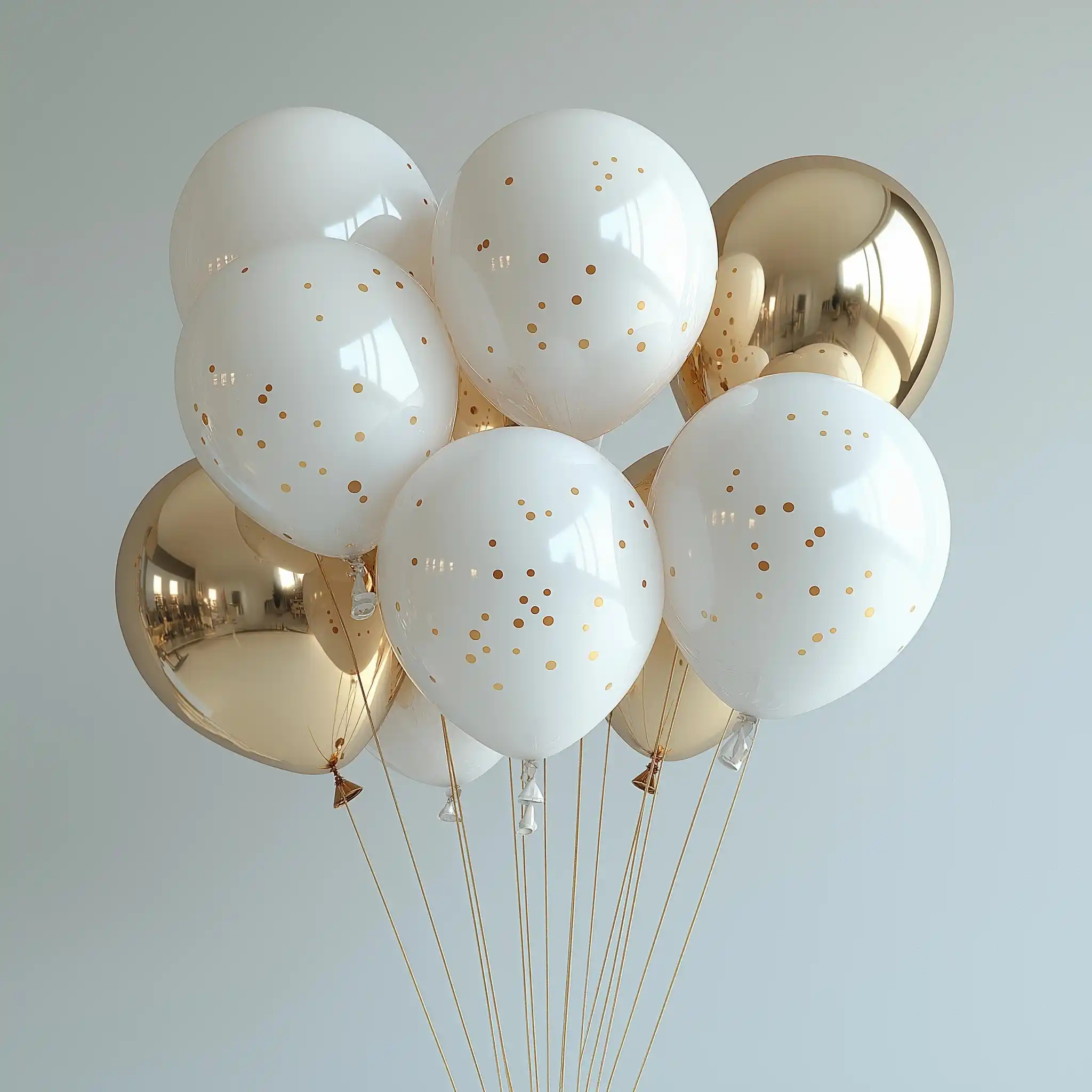 Glossy Balloon Cluster Design Midjourney提示词
