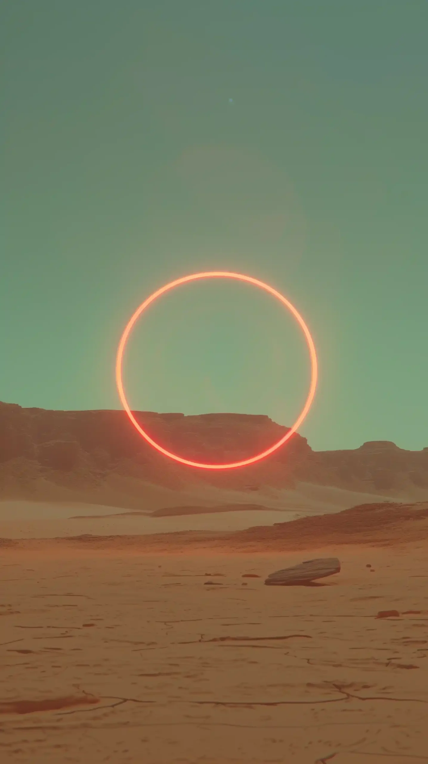 Radiant Circle Desert Midjourney提示词