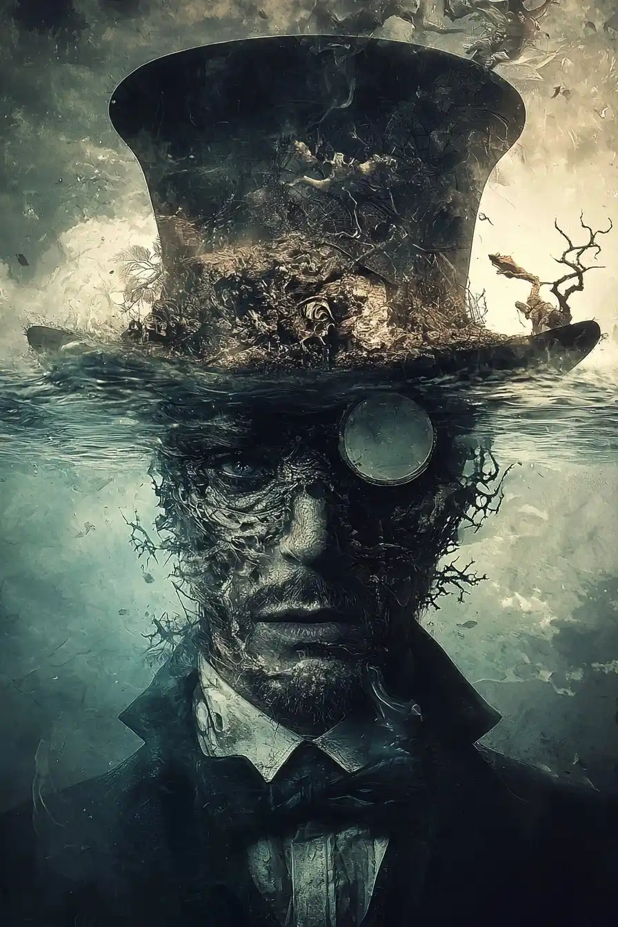 Optical Illusion Dickensian Depths Midjourney提示词