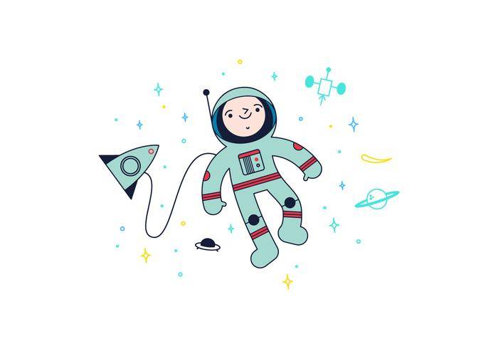 免费的太空人矢量