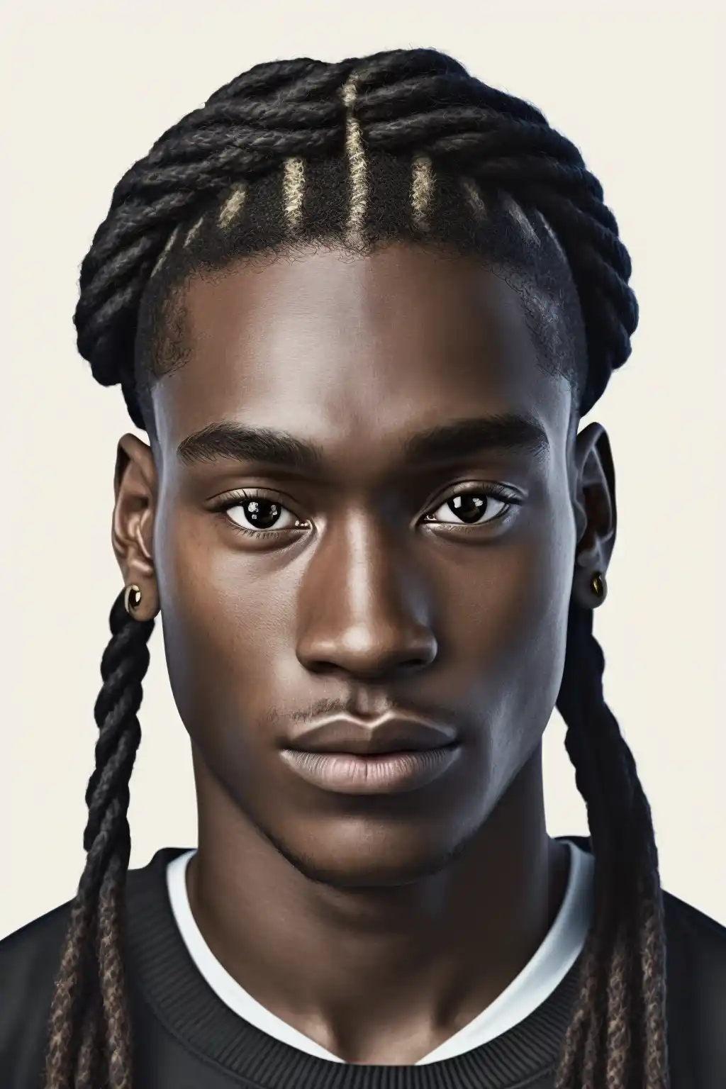 Ultra Realistic Black Footballer Midjourney提示词