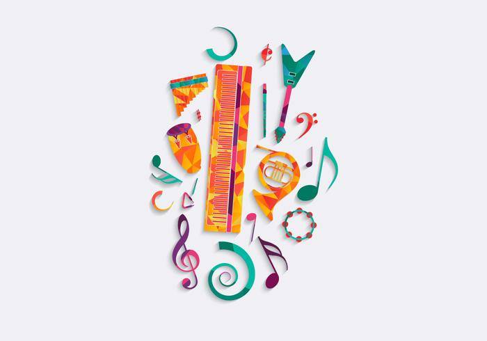 免费音乐背景矢量