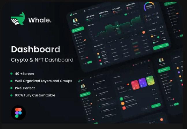 Crypto Whale - Crypto & NFT Dashboard UI Kit
