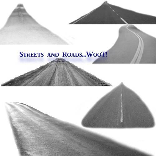 高清晰公路PS笔刷&nbsp;（2款）