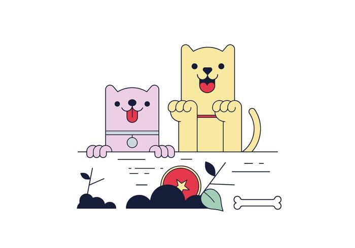 免费的狗矢量