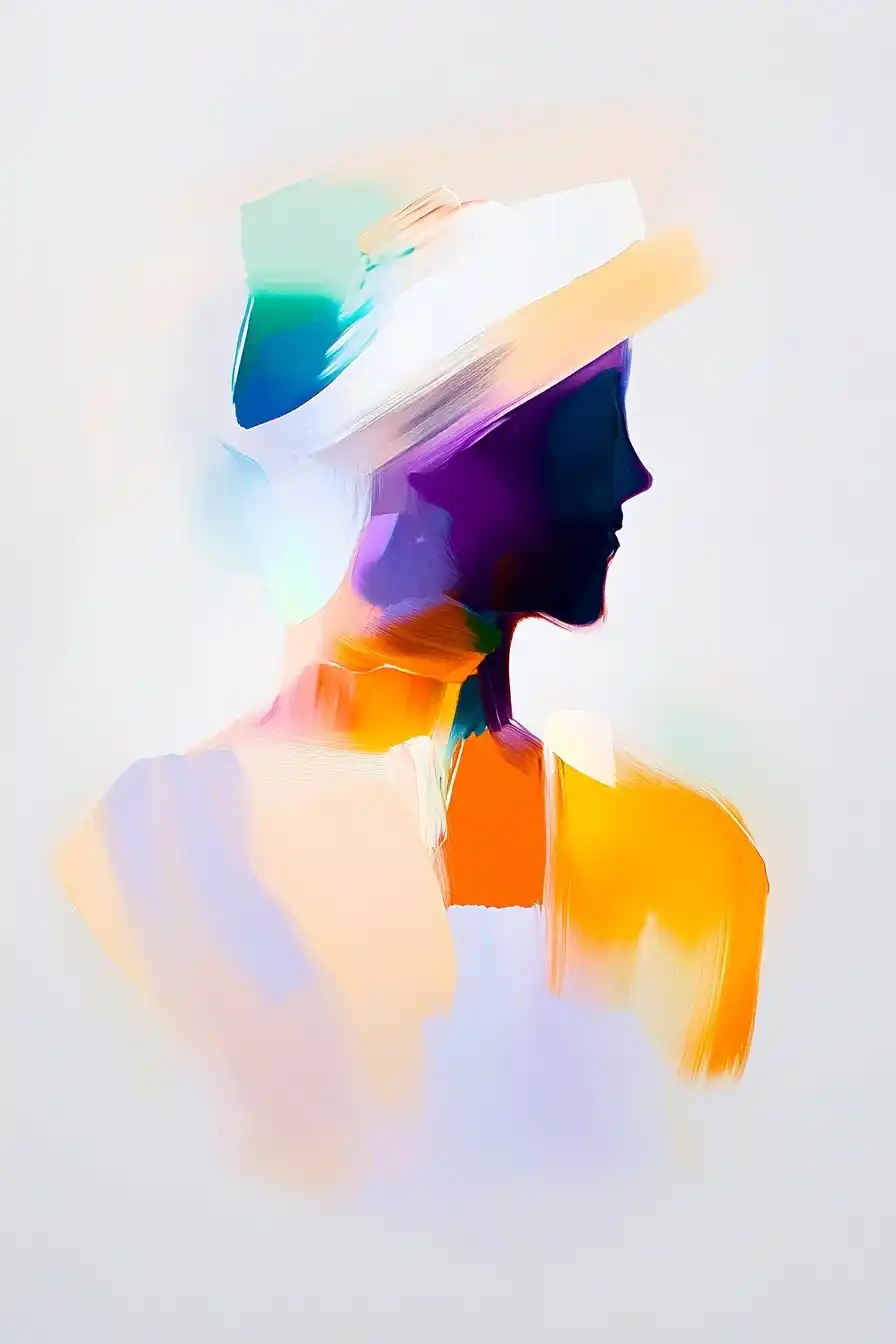 Abstract Expressionist Minimalism Midjourney提示词