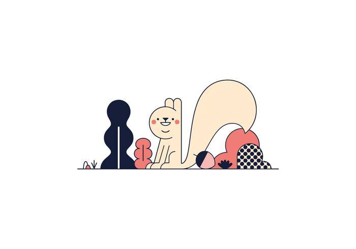 免费松鼠矢量