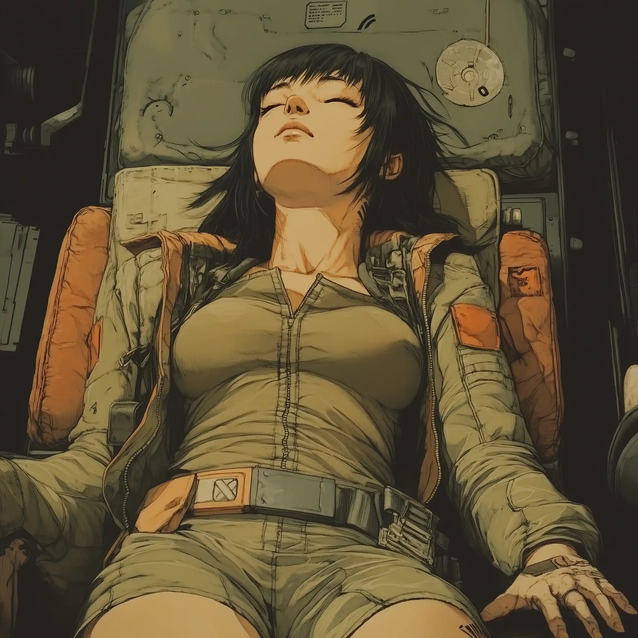 Attractive Captain in Anime Midjourney提示词