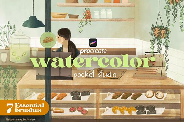 Watercolor pocket studio