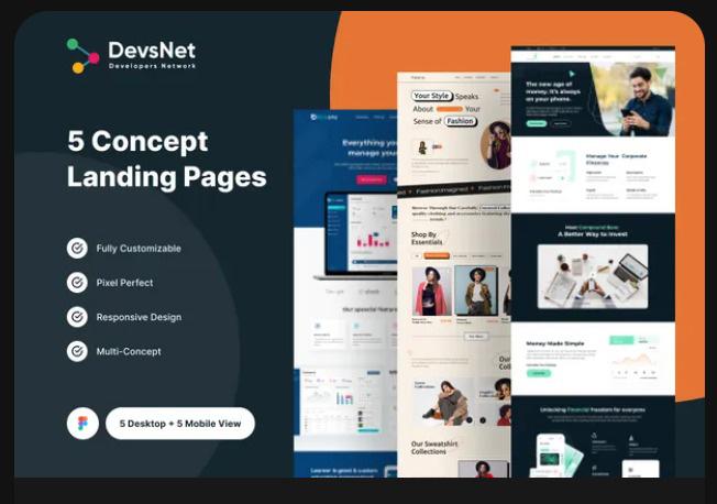 Multi Concept Landing Page