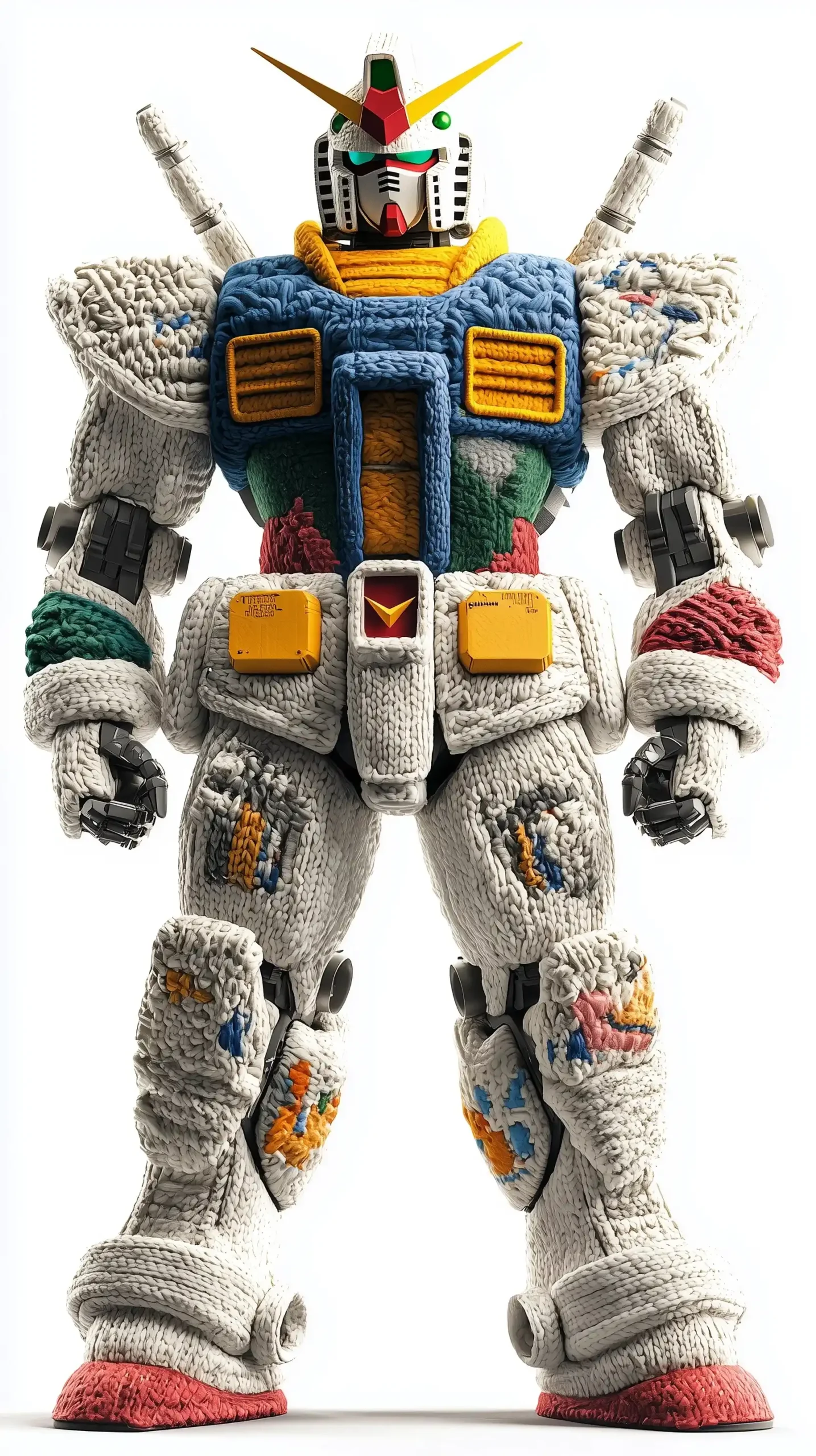 Wool Gundam 3D Model Midjourney提示词