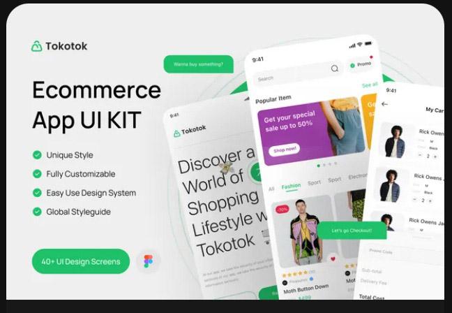 Tokotok - Ecommerce App UI KIT