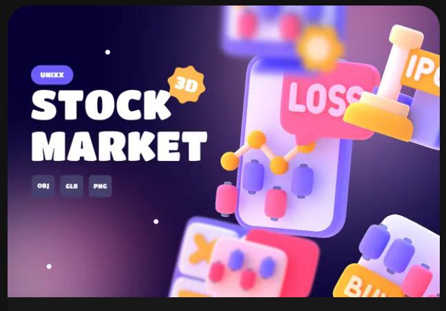 UNIXX - Stock Market Element 3D