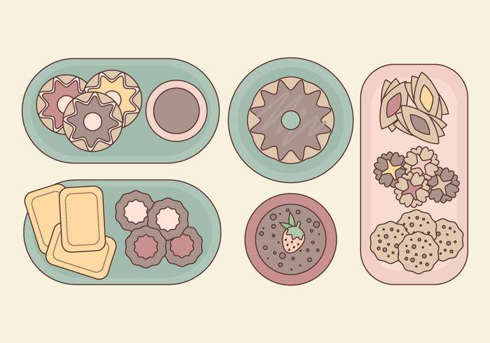 矢量甜食的插图