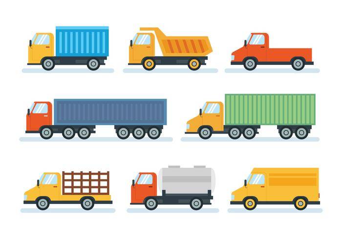 平简单的Camion矢量