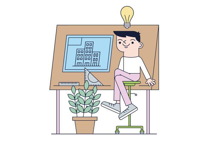 免费建筑师矢量