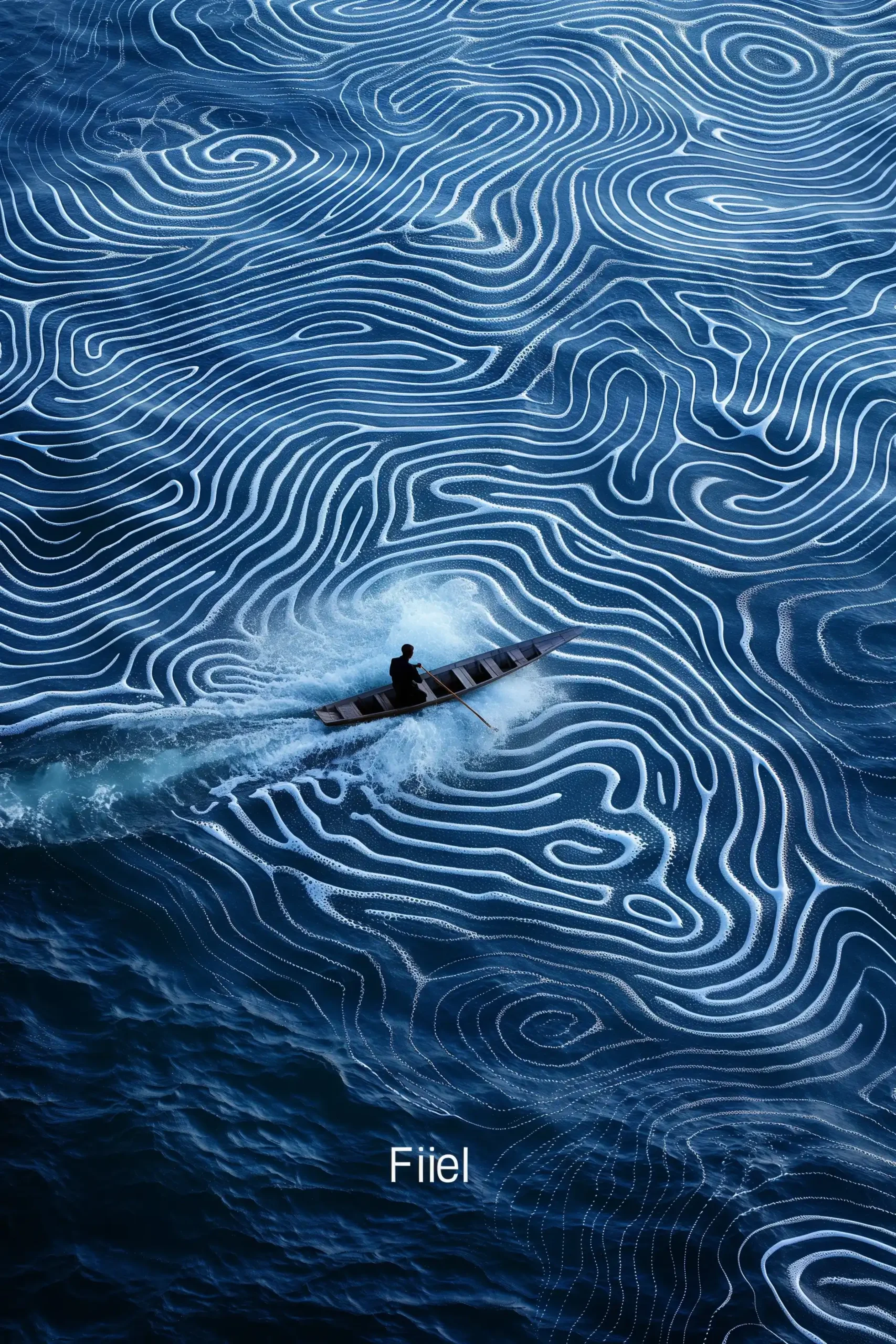 High-Contrast Water Patterns Midjourney提示词