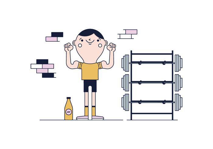 免费健身房矢量
