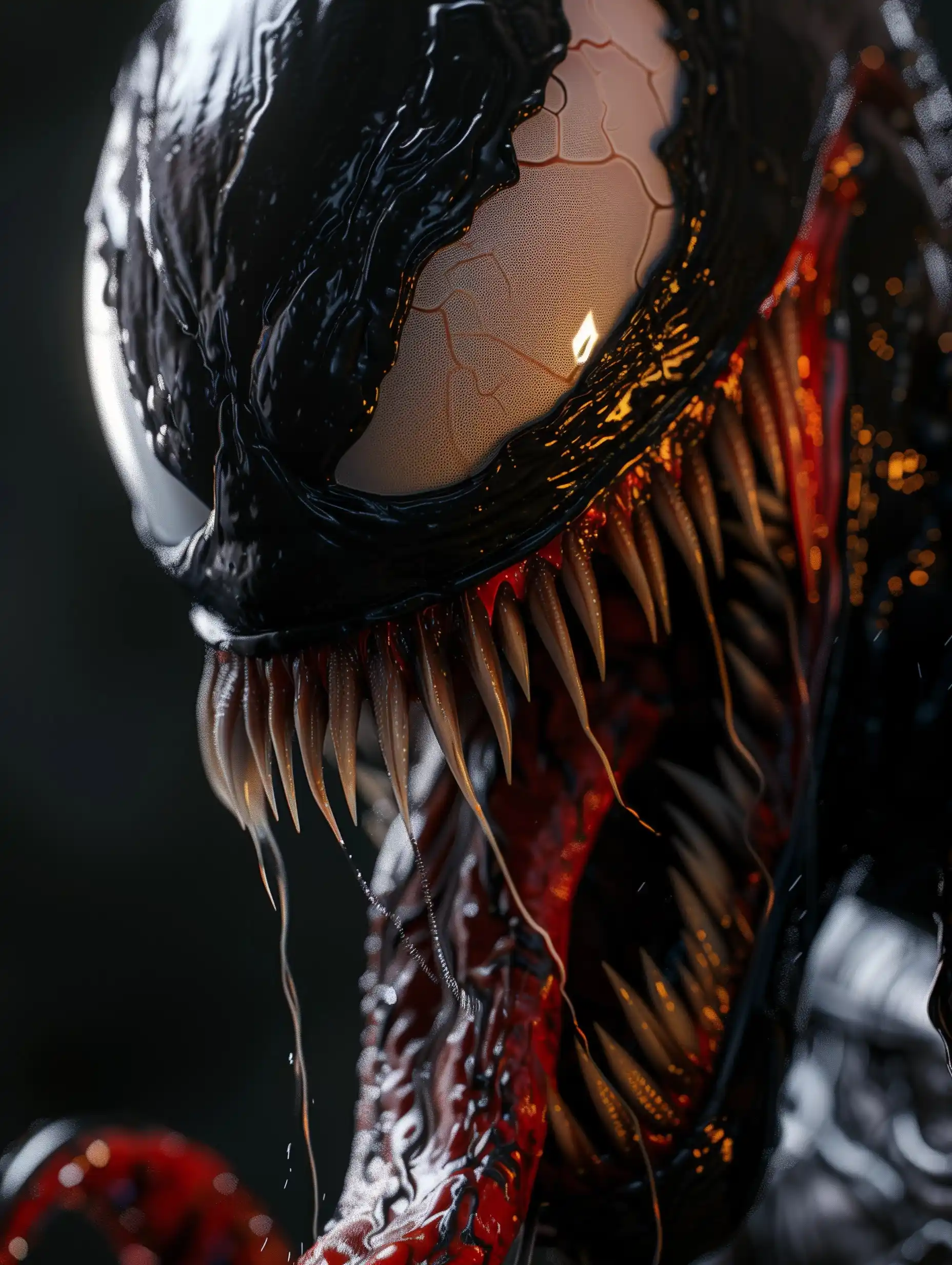 Portrait of Venom High Detail Midjourney提示词
