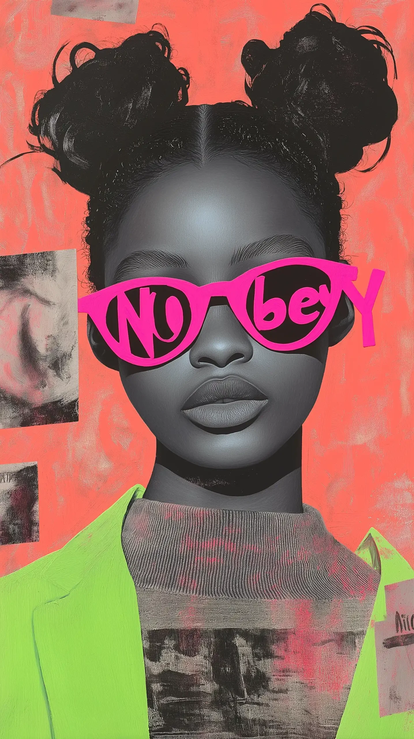 Baroque Nubian Portrait Graffiti Midjourney 提示词生成效果