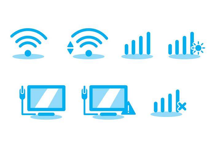 Wifi图标矢量包