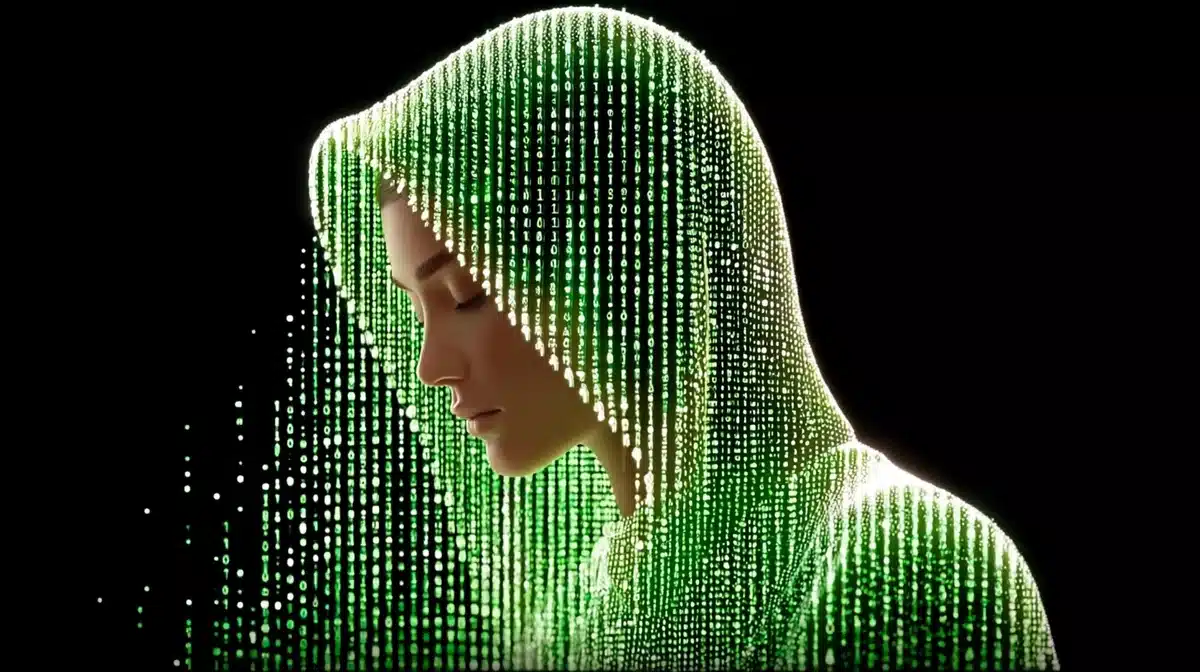 Binary Code Woman Photography Midjourney提示词