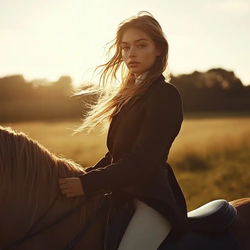 Equestrian Fashion Photography Midjourney提示词