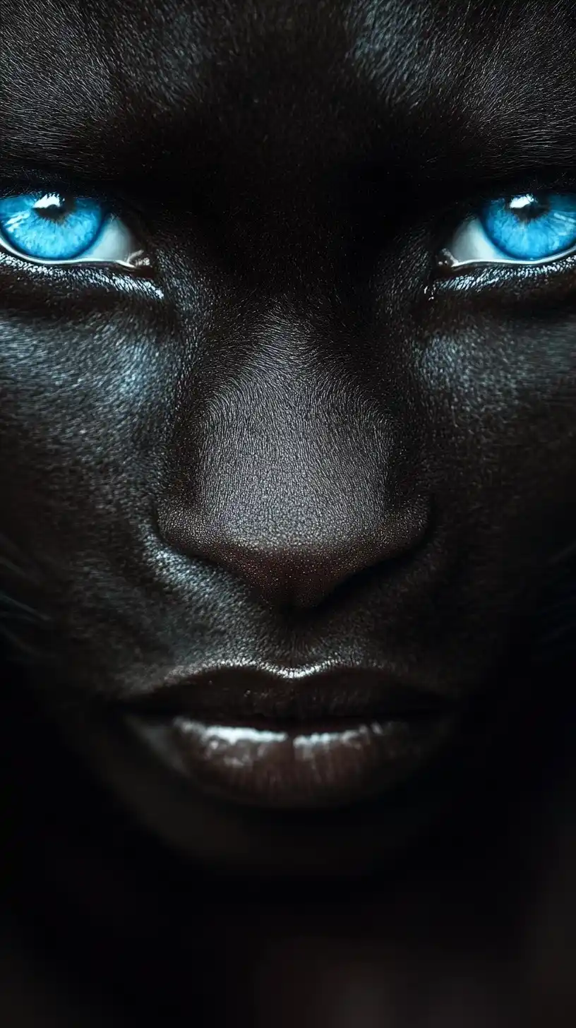 Black Panther Woman Portrait Midjourney提示词