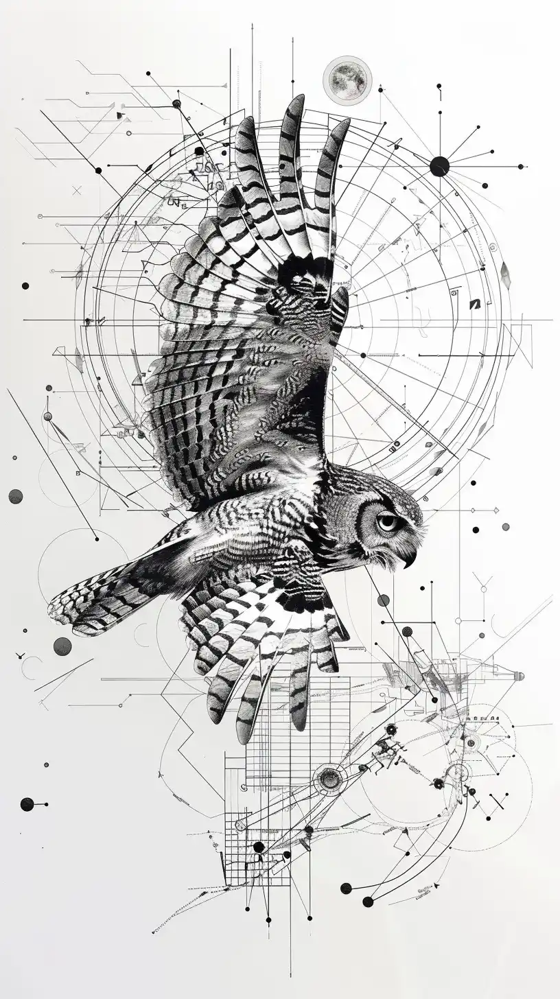 Solar Owl System Midjourney提示词