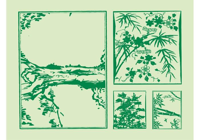 日本树木矢量