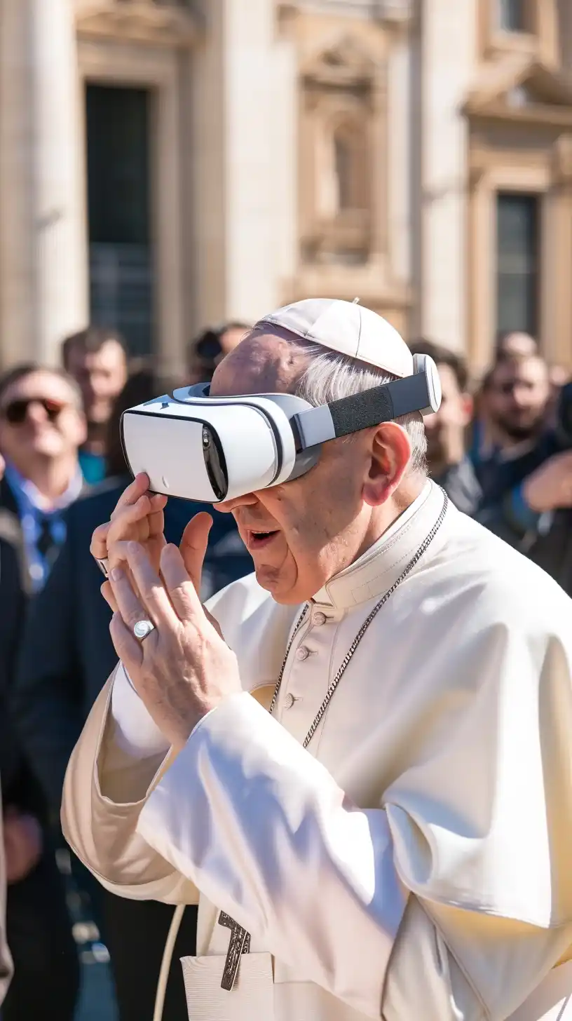 Pope Francis AR Vision Midjourney提示词