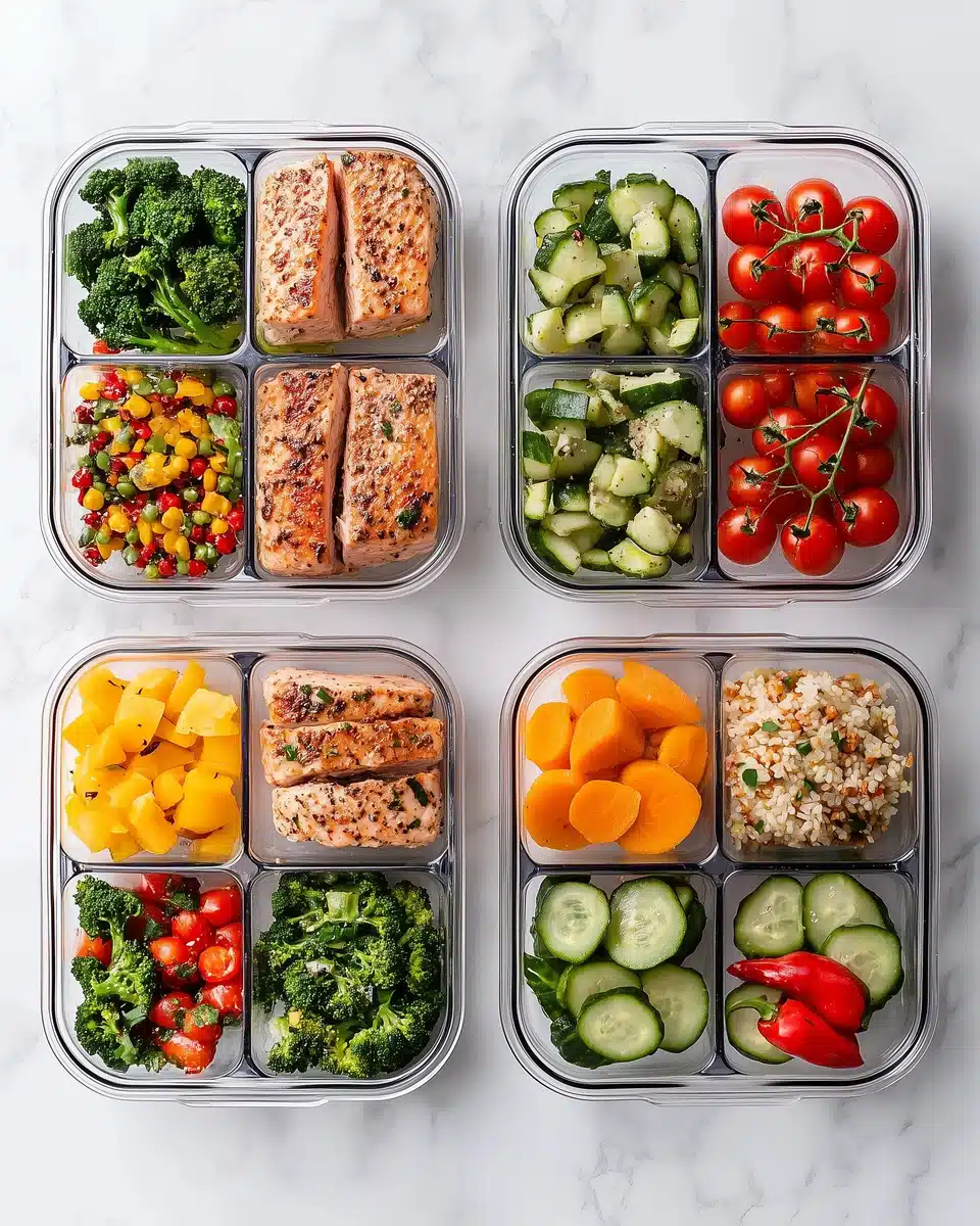 Meal Prep Flat Lay Photography Midjourney提示词