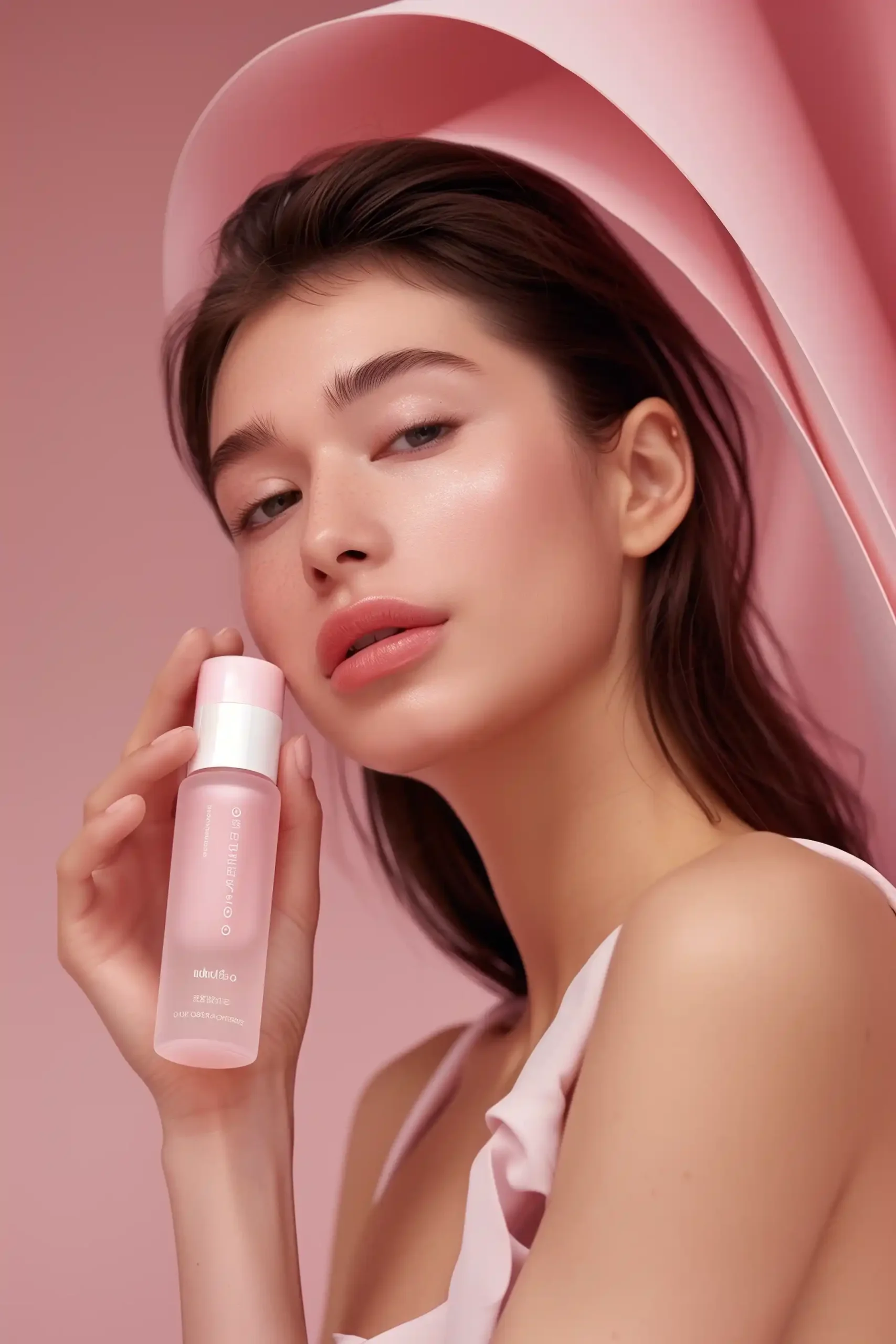 Elegant Skin Care Bottle Midjourney提示词