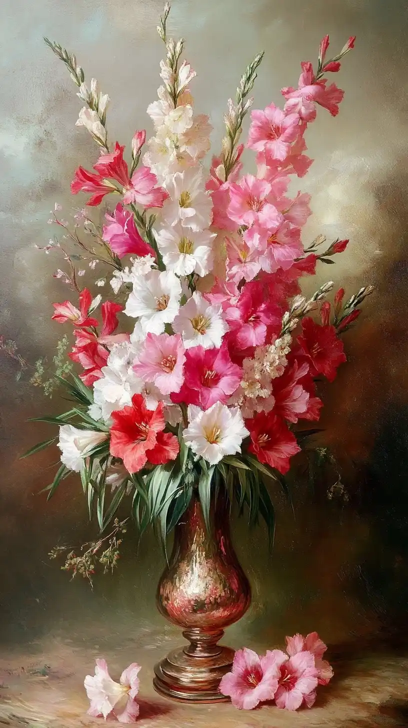 Zatzkas Gladiolus Bouquet Midjourney提示词