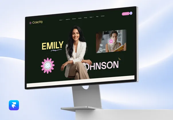 人生教练Framer模板（Coachly），Coachly - Life Coaching Framer Template