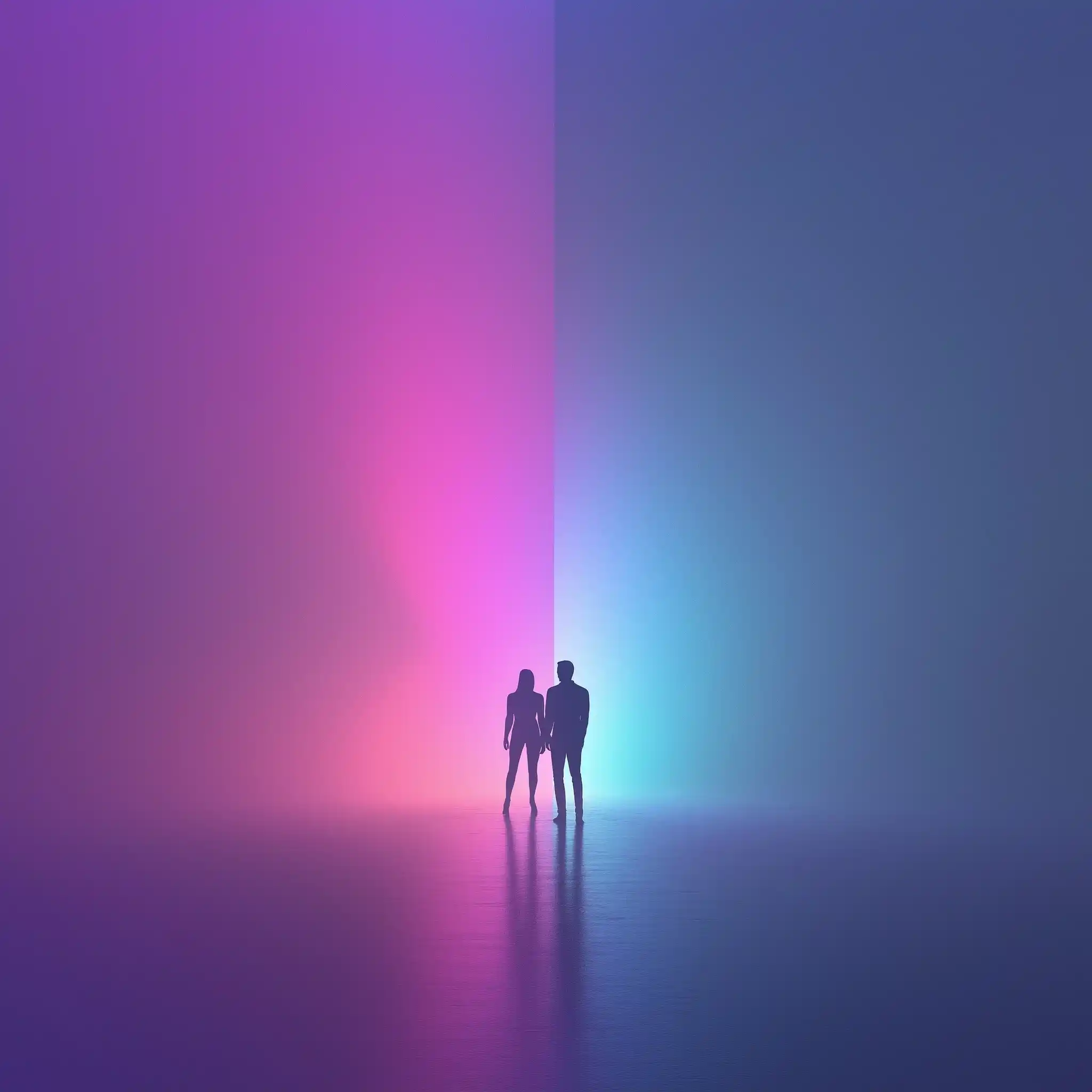 Abstract 3D Couple in Smoke Midjourney提示词