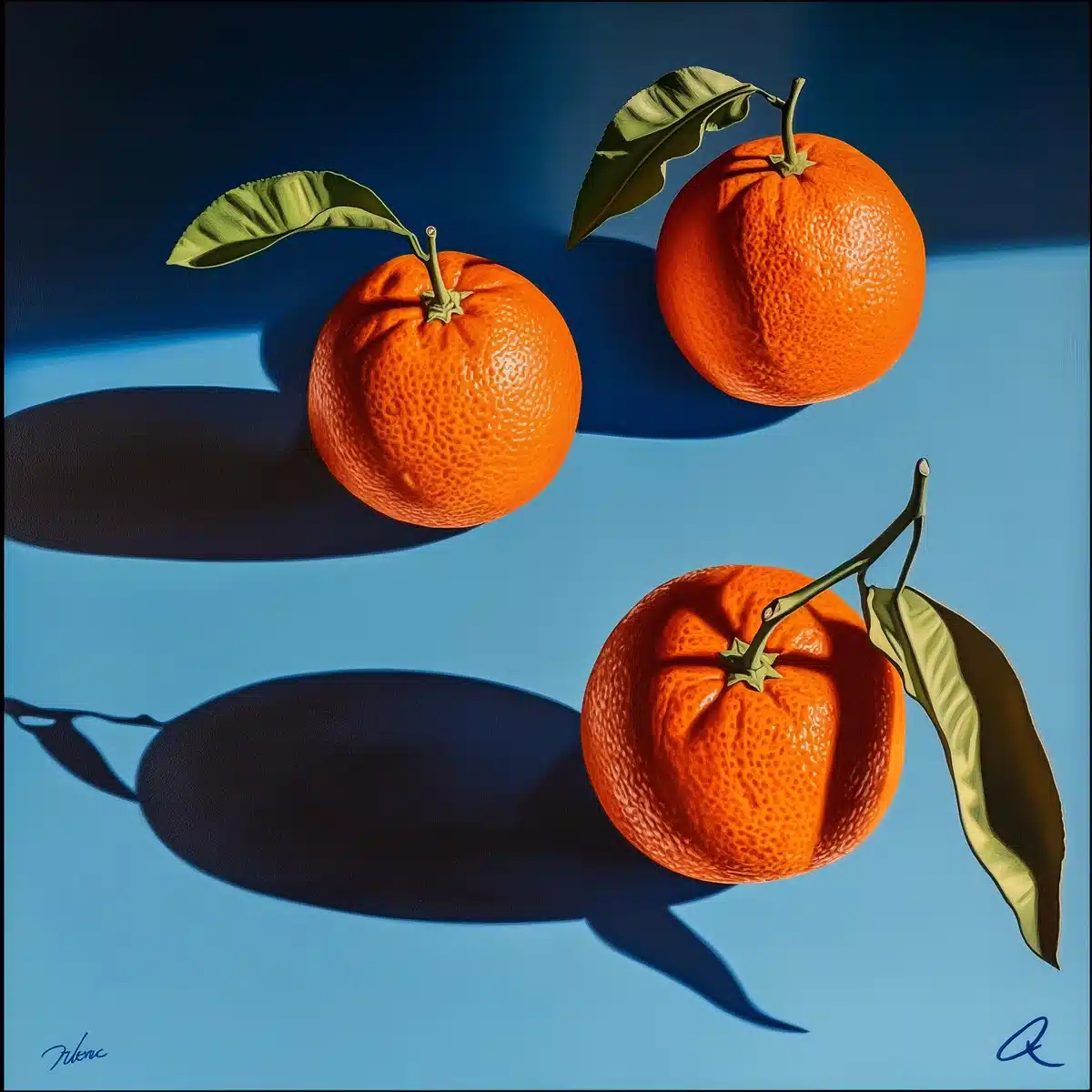 Oranges Falling in Darkness Midjourney提示词