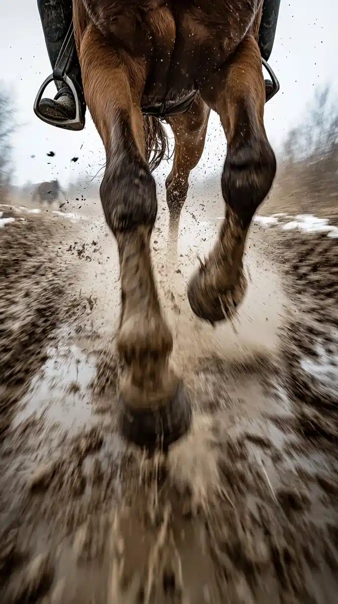 Mongolian Horse Hooves Perspective Midjourney提示词
