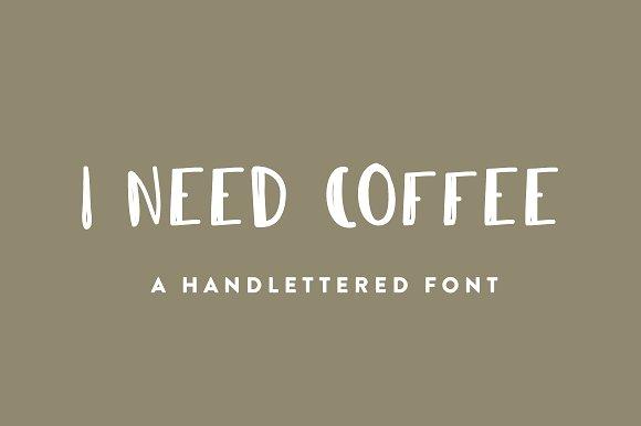 咖啡英文字体i Need Coffee Font Nicepsd 优质设计素材下载站