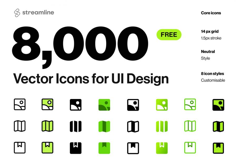 核心基本UI图标 Core Essential UI Icons