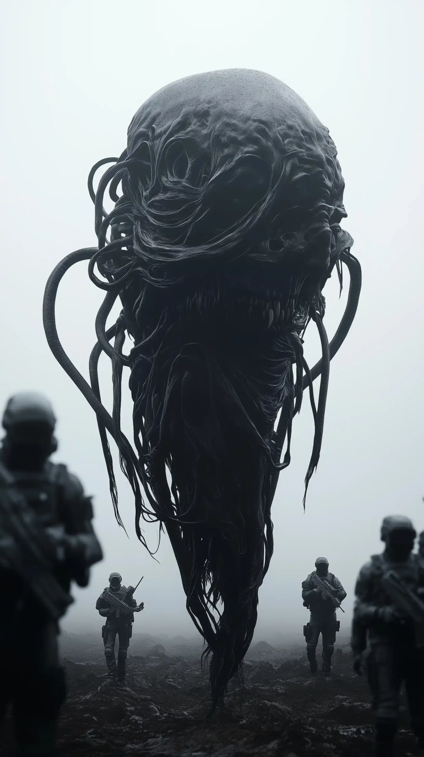 Gothic Horror Monster Landscape Midjourney提示词