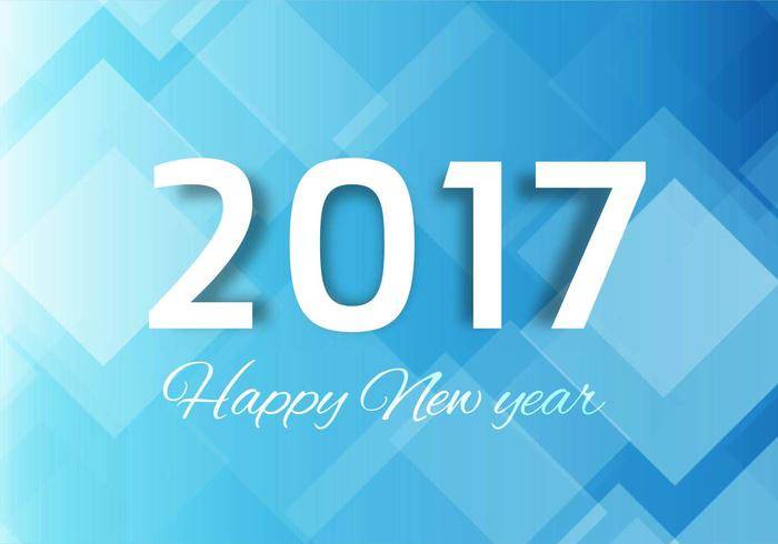 免费矢量新年2017年背景