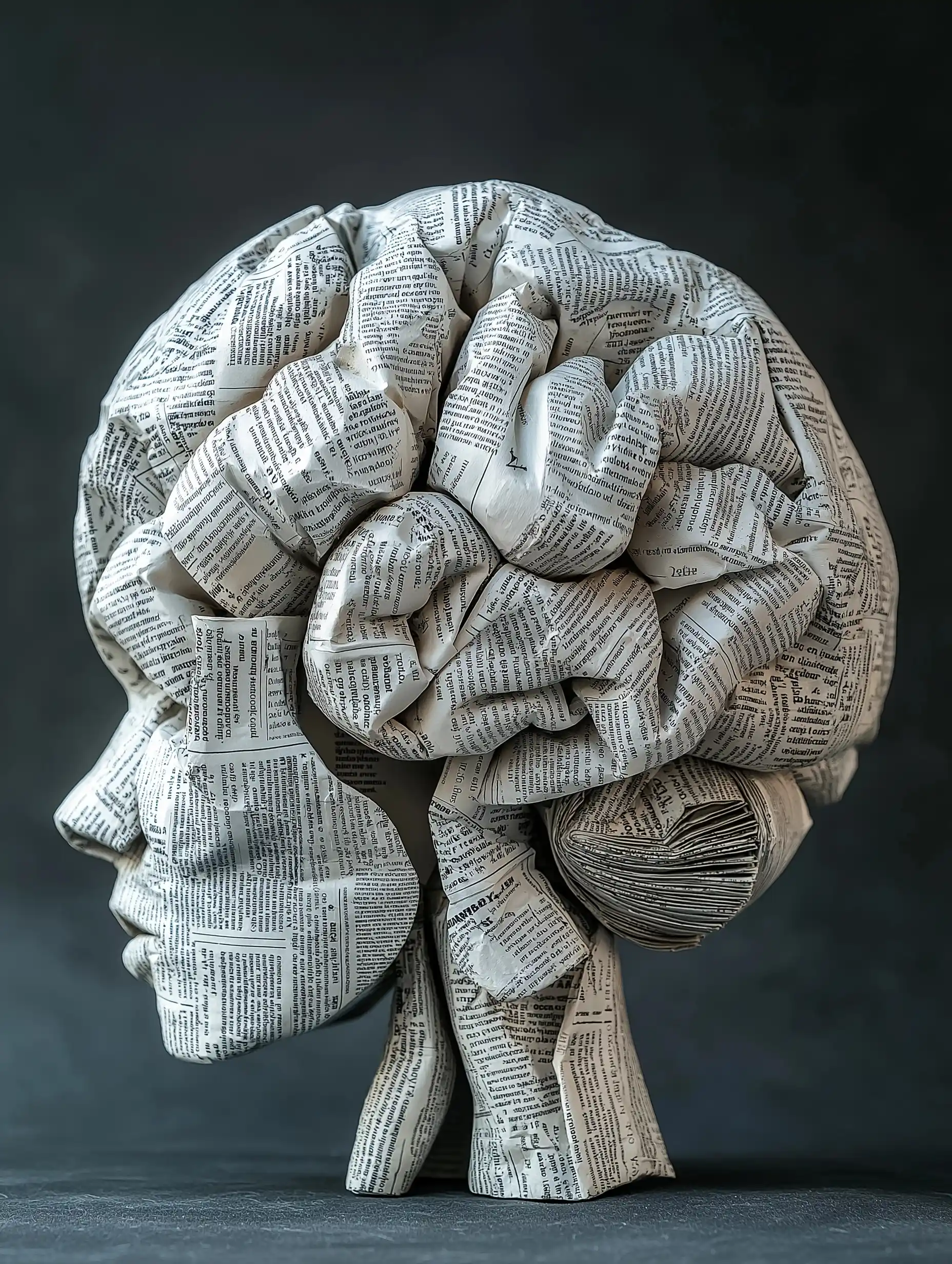 Colorful Newspaper Brain Art Midjourney提示词