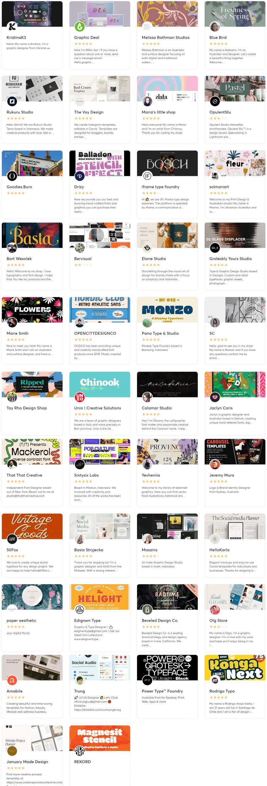 2023年的4月creativemarket.com网站分享价值高达 1000 美元的素材资源打包下载