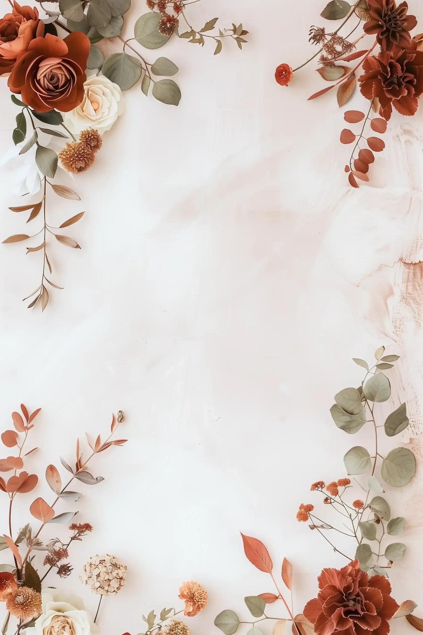 Bohemian Autumn Floral Invite Midjourney 提示词生成效果