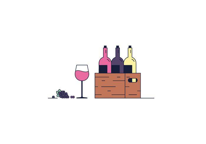 免费的酒矢量